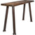 Lima Live Edge Console Table with Forged Iron Legs & Provincial Stain