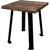Lima Live Edge End Table with Provincial Stain - Blackstone Legs