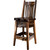 Lima 30 Inch Swivel Barstool with Back - Provincial Stain