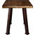 Lima Live Edge End Table with Provincial Stain - Copper Creek Legs