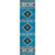 Hacienda Turquoise Rug - 2 x 7