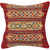 Tribal Stripes Square Accent Pillow - Red