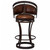 Boseman Leather & Iron Counter Stool