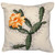 Yellow Bloom on Cactus Needlepoint Pillow