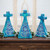 Flores Azules Clay Crosses - Set of 3