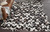 Cowhide Chevron Mosaic Rug - Black - 8 x 12