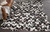 Cowhide Chevron Mosaic Rug - Black - 9 x 13