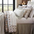 Floral Paisley Reversible Gray Quilt Bed Set - Full/Queen