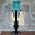 Cracked Glow Accent Lamp - Turquoise