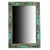Turquoise Nailhead Trimmed Mirror