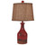 Rustic Crimson Table Lamp