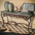 Long Ornate Rustic Copper Table