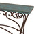 Long Rustic Turquoise Sofa Table