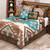 Mocha Turquoise Southwest Quilt Bed Set - King