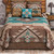 Mocha Turquoise Southwest Quilt Bed Set - King