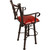 Coronado Swivel Barstool w/Arms - Colonial Red