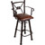 Coronado Swivel Counter Stool w/Arms - Classic Antique Brown