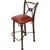 Coronado Barstool - Plain with Tacks Red