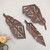 Mesa Turquoise Metal Feathers - Set of 3