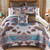 Aztec Cowhide Quilt Bed Set - Twin