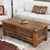 Sierra Carved Wood Coffee Table