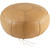 Boseman Tan Leather Pouf with Handbraiding