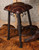 Coronado Iron Barstool - Dark Hair on Hide