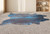 Metallic Blue & Brown Cowhide Rug - Large