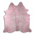 Pink Specked White Cowhide - Large