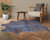 Blue Specked Brindle Cowhide Rug - Large