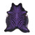 Violet Zebra Cowhide Rug - Medium