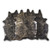 Gold Specked Black Cowhide Rug - Medium