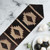 Brindle Step Pattern Cowhide Table Runner - 120 Inch