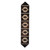 Brindle Step Pattern Cowhide Table Runner - 120 Inch