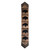 Fringed Bison Brindle Leather Table Runner - 96 Inch