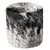 Salt & Pepper Cowhide Round Pouf