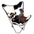 Tricolor Cowhide Sling Chair
