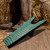 Turquoise Alligator Embossed Leather Boot Jack