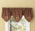 Red Patchwork Triple Point Valance