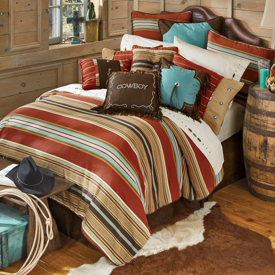 Western Bedding Queen Size Calhoun Bed SetLone Star
