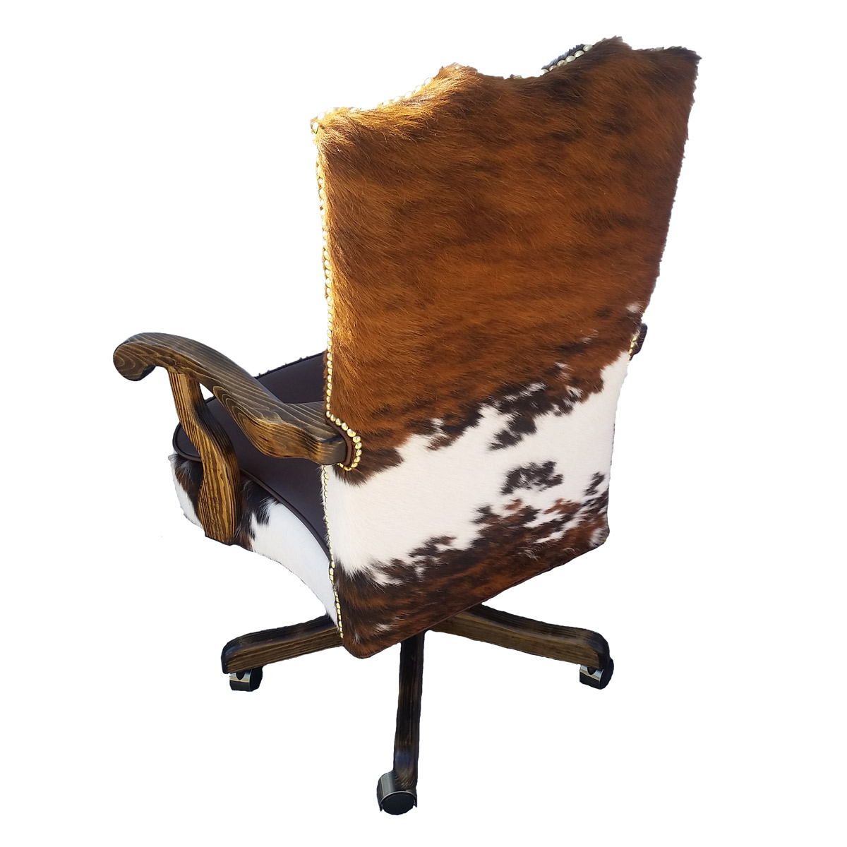 cow skin office chair