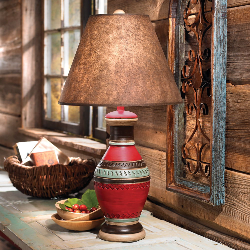 Southwestern shop table lamps