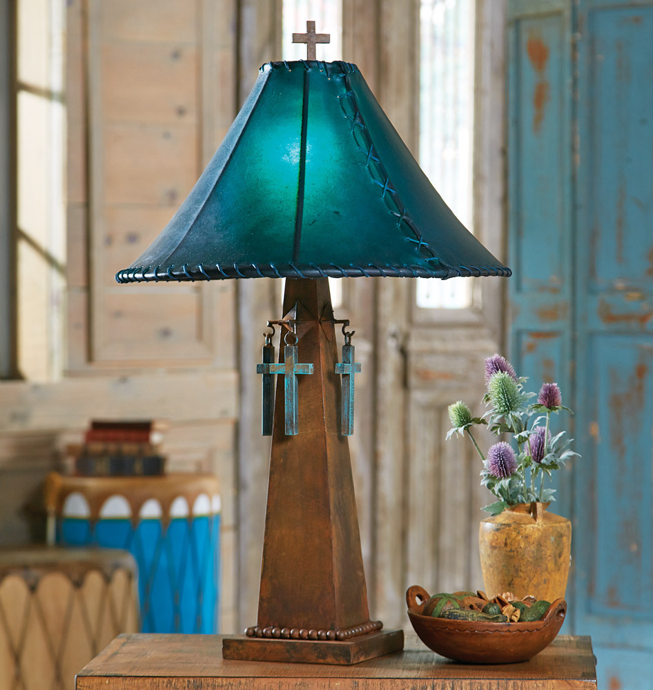 turquoise table lamp shade