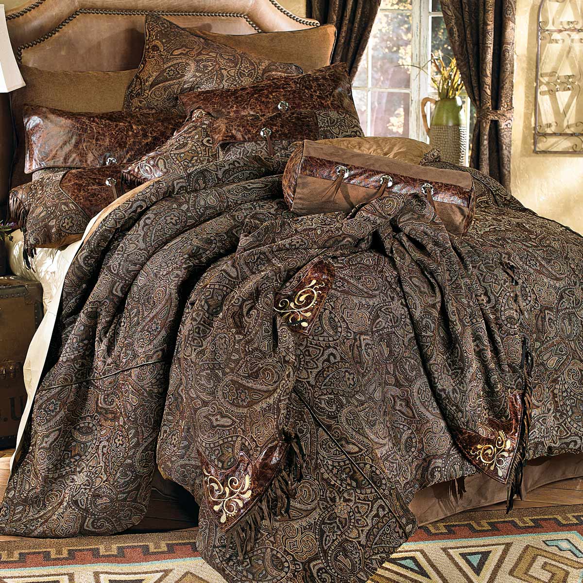 Western Bedding Queen Size Western Paisley Beaumont Bed Set