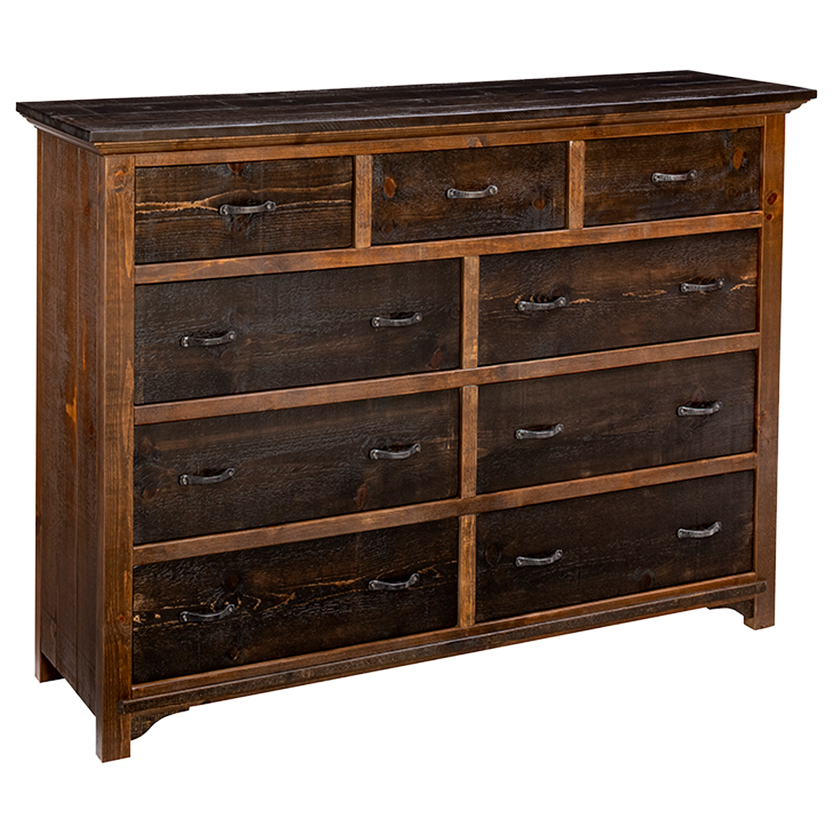Sierra Woods 9 Drawer Dresser | Lone Star Western Decor