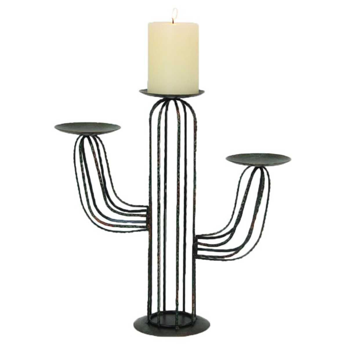 Textured Metal Candle Holders