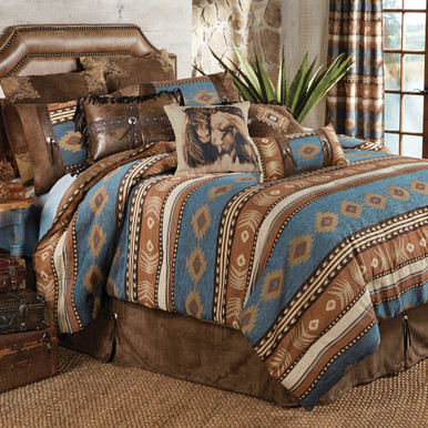 Desert Arrow Chenille Bed Set King