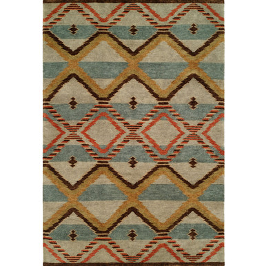 Multicoloured Wool Area Rug (2x3) - Desert Hills