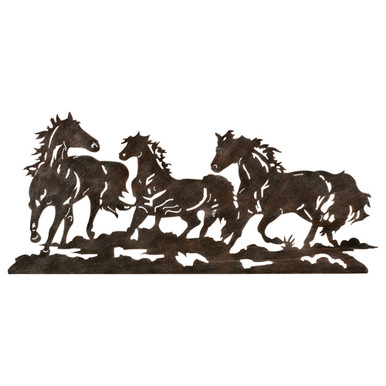 Metal Running Horse Wall Art | Lone Star Western Decor