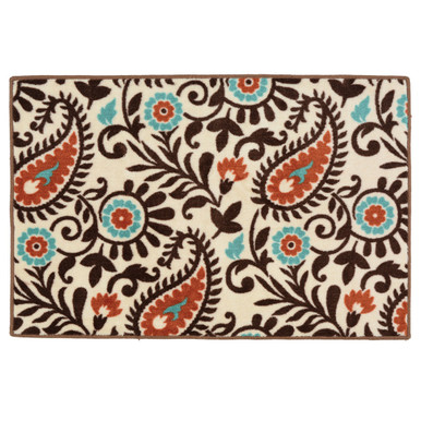 Spiced Paisley Bath/Kitchen Rug | Lone Star Western Decor